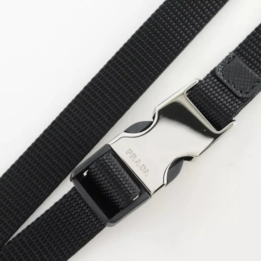 PRADA Smartphone holder with pouch Smartphone case 1ZT016 2DMJ NERO black ...